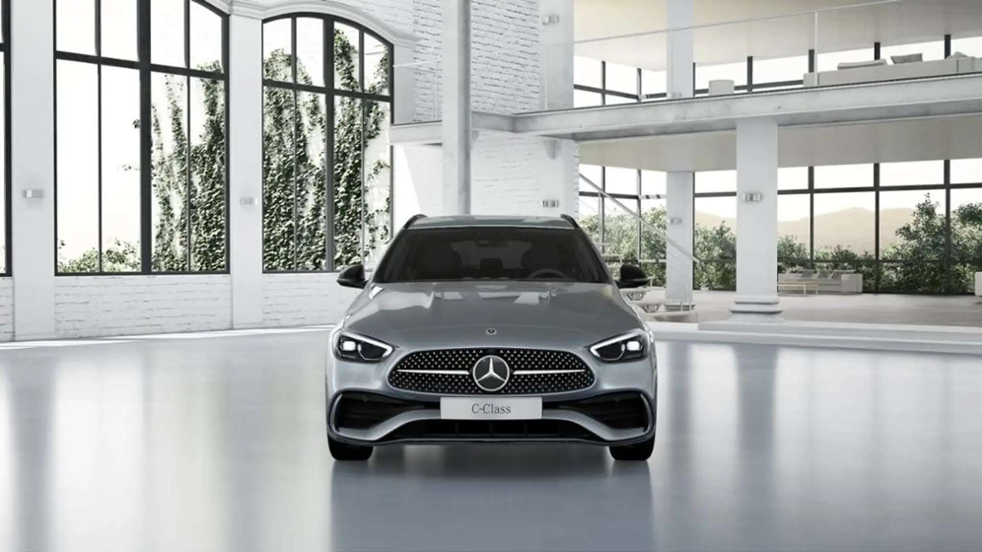 Mercedes-Benz C 220 d T AMG+MBUX+AHK+LED+Distronic+Ambiente+++ Silber - 1