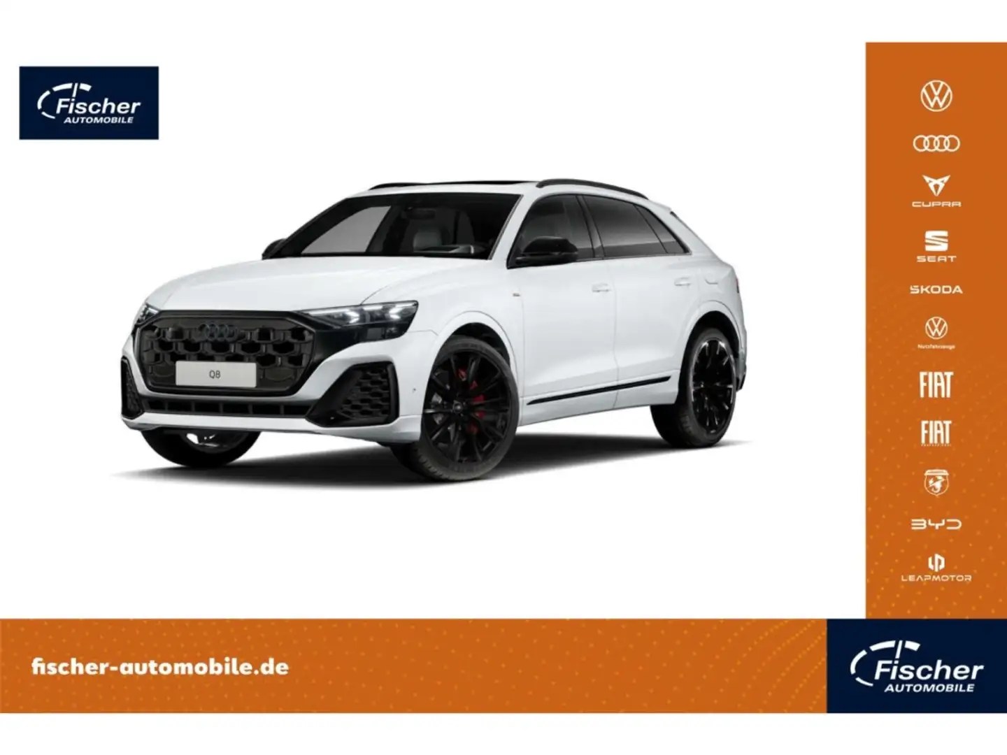 Audi Q8 55 TFSI e quattro S line Weiß - 1