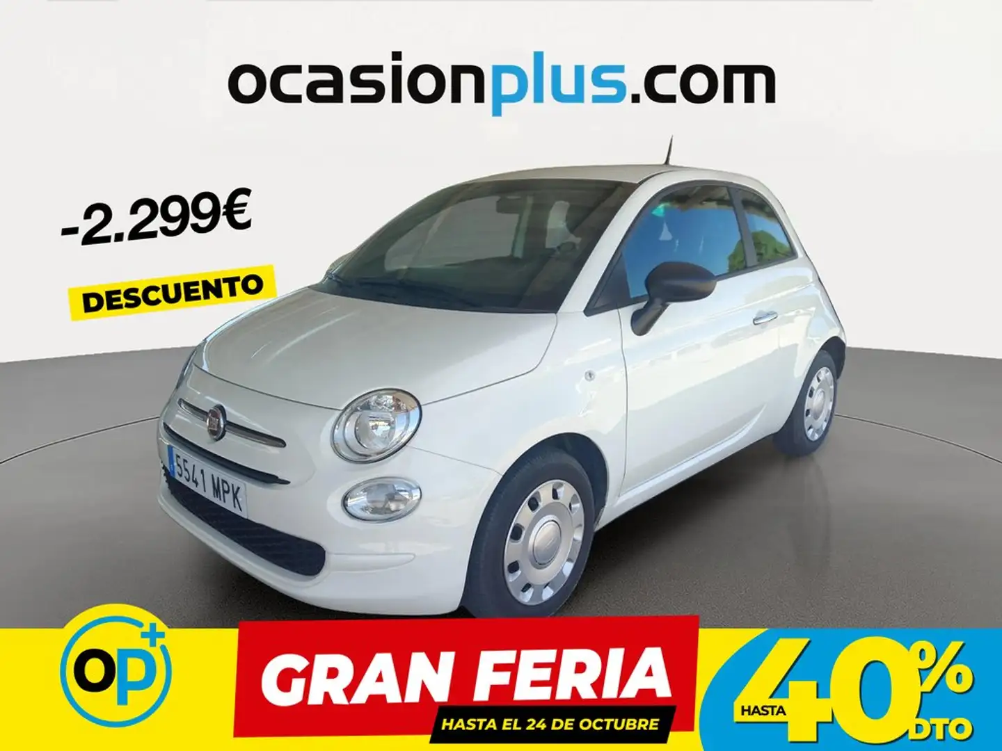 Fiat 500 1.0 Hybrid Monotrim 52kW Blanco - 1