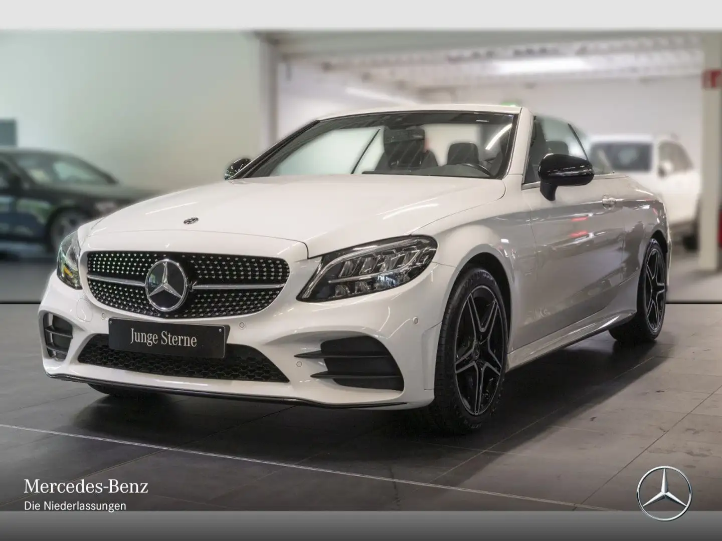 Mercedes-Benz C 200 Cabrio AMG+NIGHT+LED+KAMERA+KEYLESS+9G Wit - 2