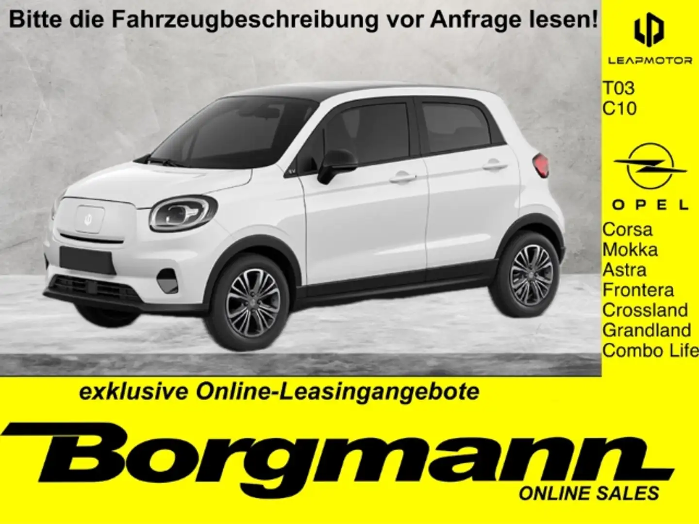 Leapmotor T03 PANORAMADACH ALU NAVI KLIMA LEAPMOTOR APP Weiß - 1