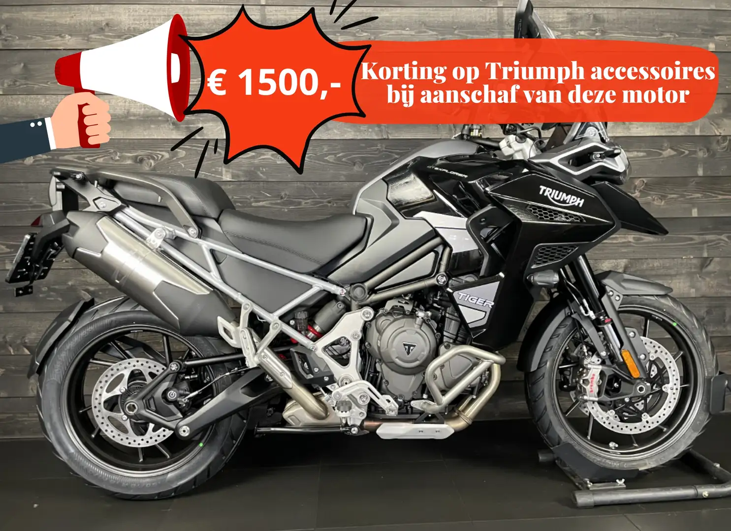 Triumph Tiger 1200 GT EXPLORER Zwart - 1