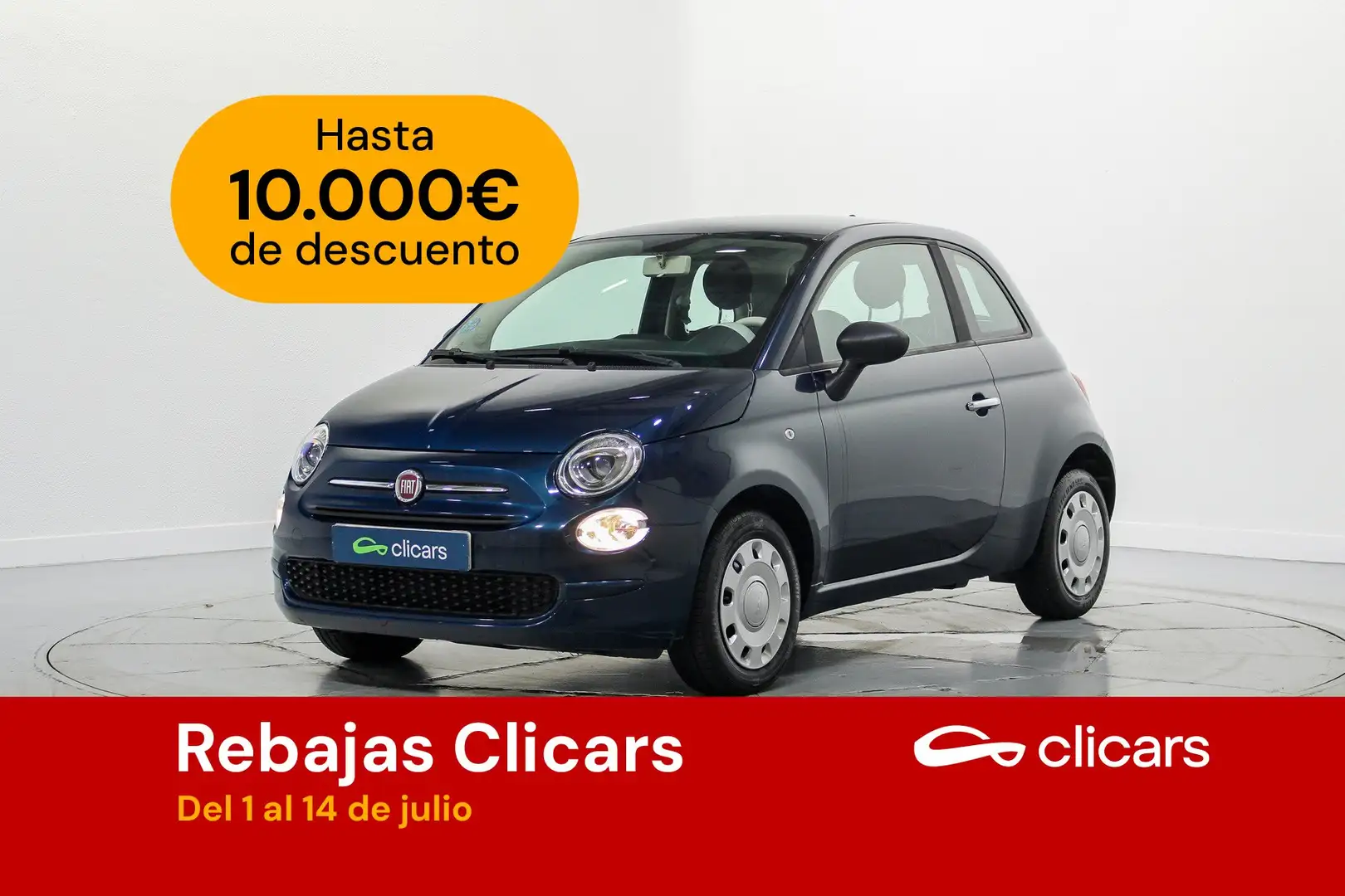 Fiat 500 1.0 Hybrid Monotrim 52kW Azul - 1