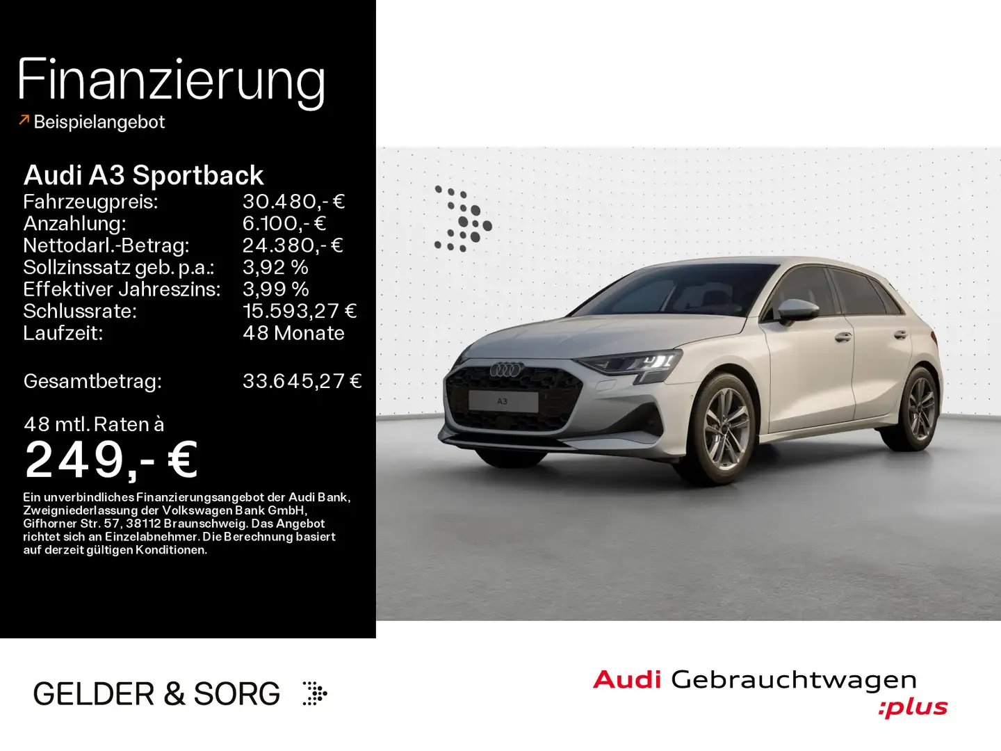 Audi A3 35 TFSI LED*RFK*Virtual*Navi*Sound Weiß - 1