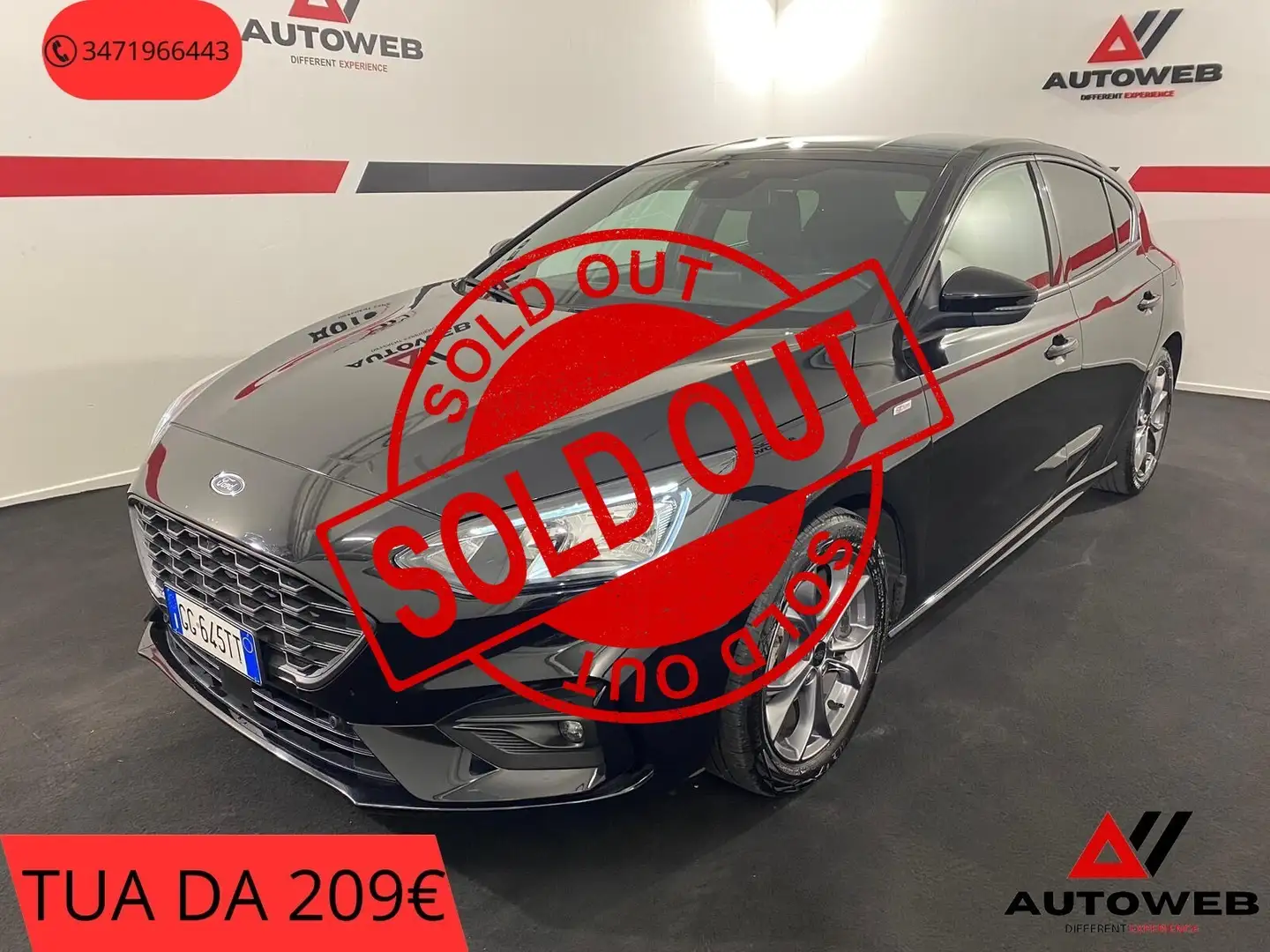 Ford Focus 1.0 EcoBoost Hybrid 125 CV 5p. ST-Line Nero - 1
