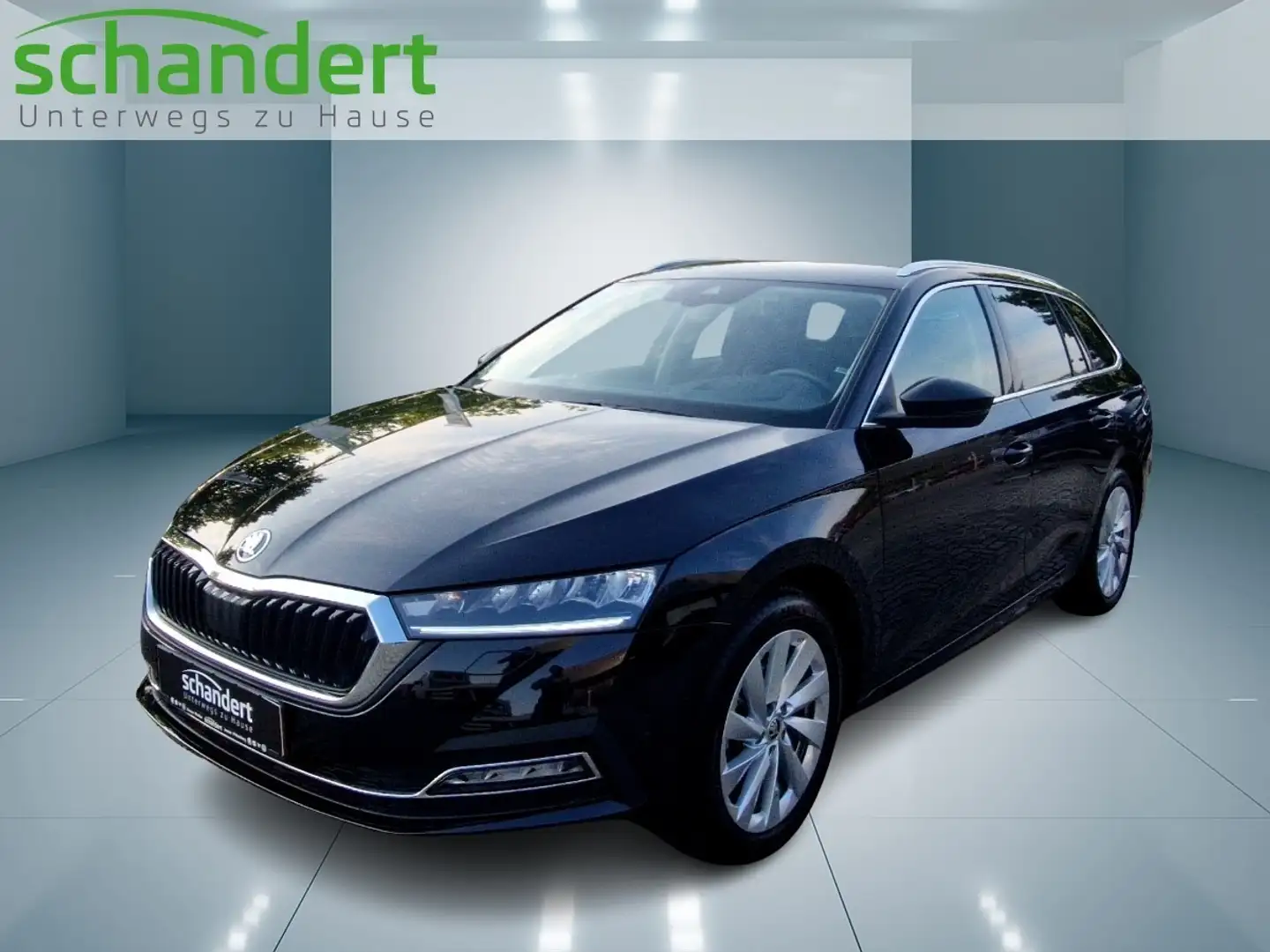 Skoda Octavia Combi 2.0 TDI Style DSG LED Navi AHK Klimaautoma Schwarz - 1