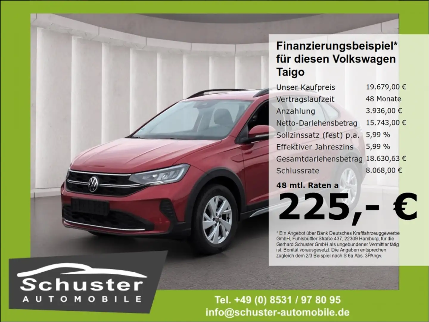 Volkswagen Taigo Life 1.0TSI*Navi LED digCockp SHZ VKZ-Erk Rot - 1