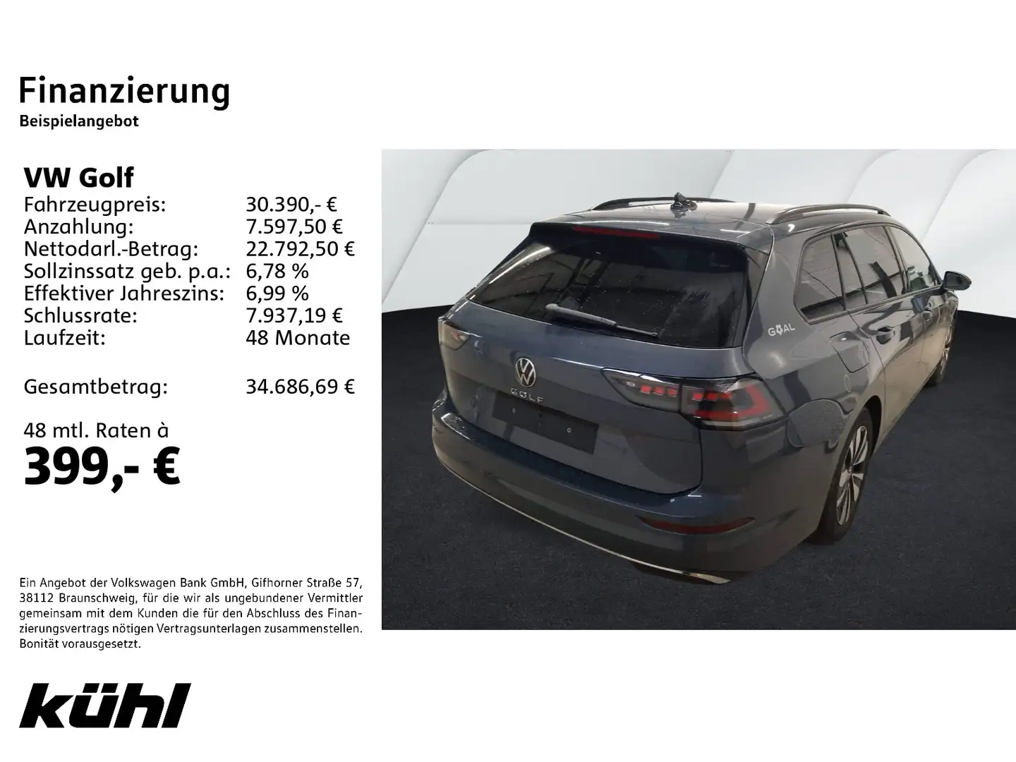 Volkswagen Golf 8 VIII Variant 2.0 TDI DSG Goal IQ.Light/AC Grau - 2