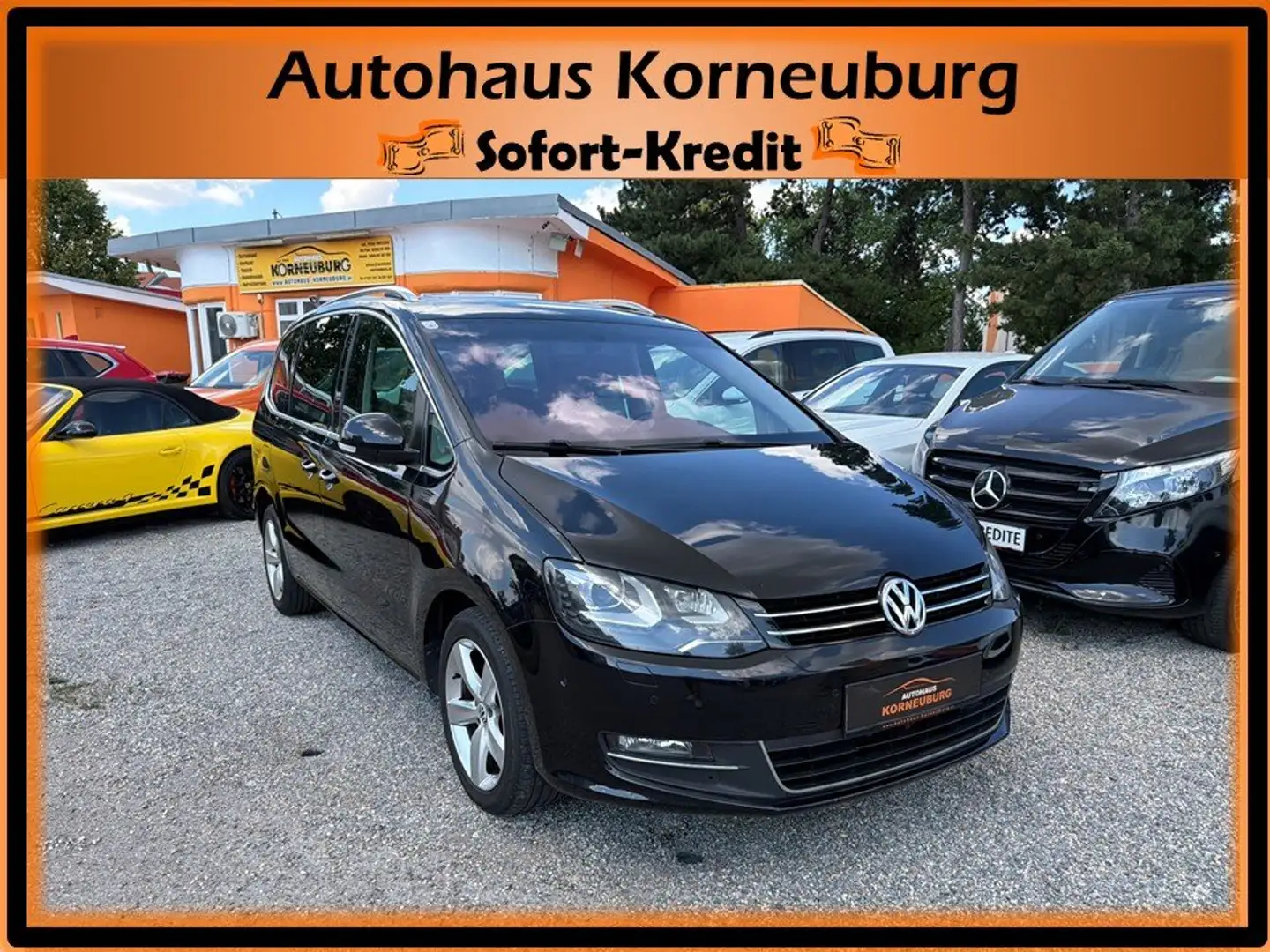 Volkswagen Sharan Highline*7.Sitzer*Leder*RFK*Klima*Panoramadach*AHV Schwarz - 1