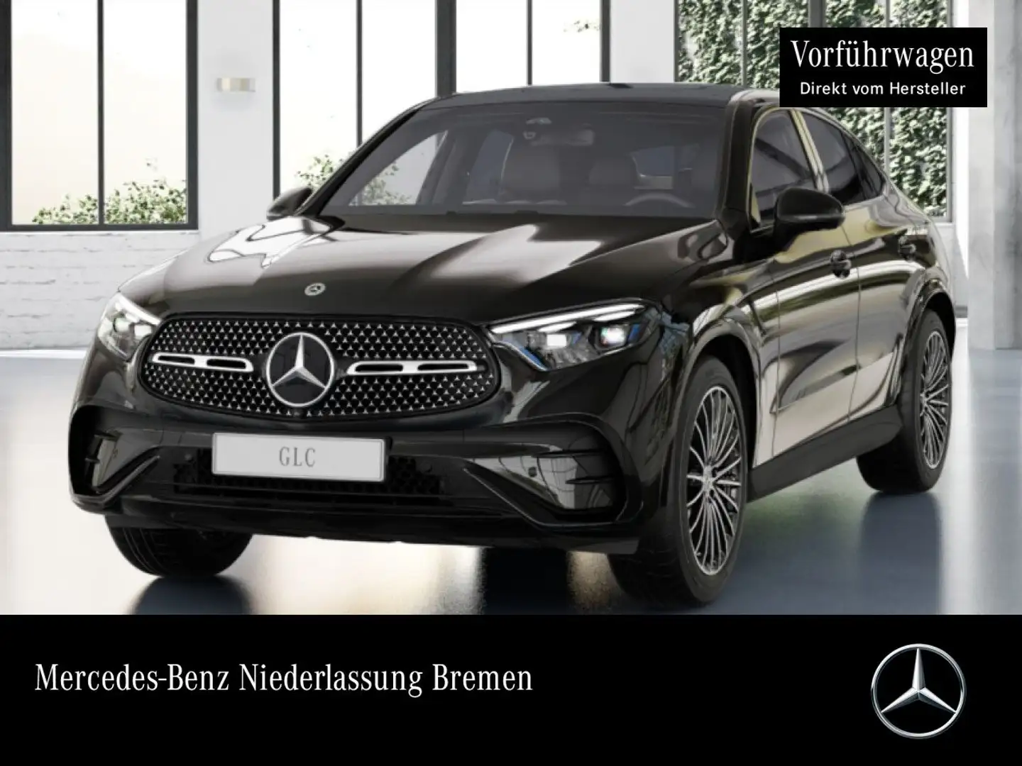 Mercedes-Benz GLC 300 d 4M AMG+NIGHT+PANO+360+AHK+BURMESTER+TOTW Schwarz - 1