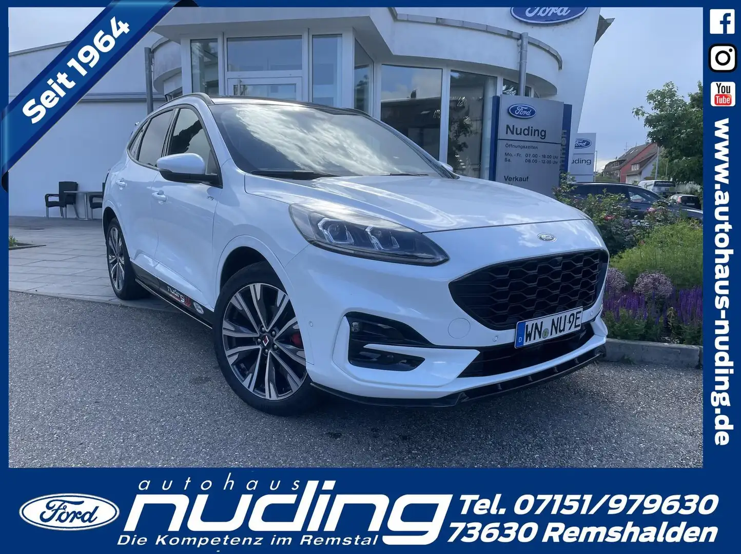 Ford Kuga 2.5 Duratec Plug-In Hybrid CVT ST-Line X Blanc - 1