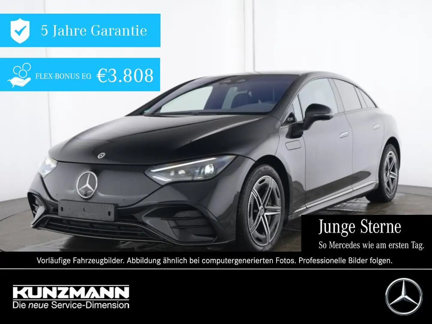 Mercedes-Benz EQE 500 4M AMG Night Distonic Airmatic 360°AHK Noir - 1