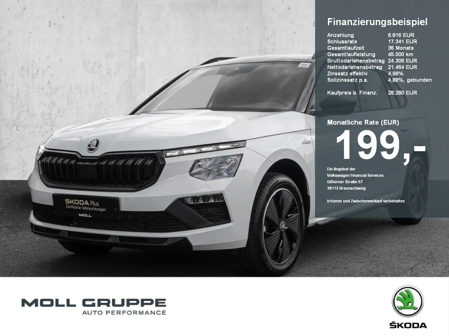 Skoda Kamiq 1.5 TSI DSG Monte Carlo PANO LED Alb - 1