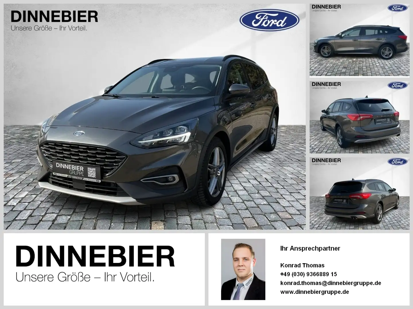Ford Focus Active LED+Navi+AHK+Kamera+Winterpaket Grau - 1
