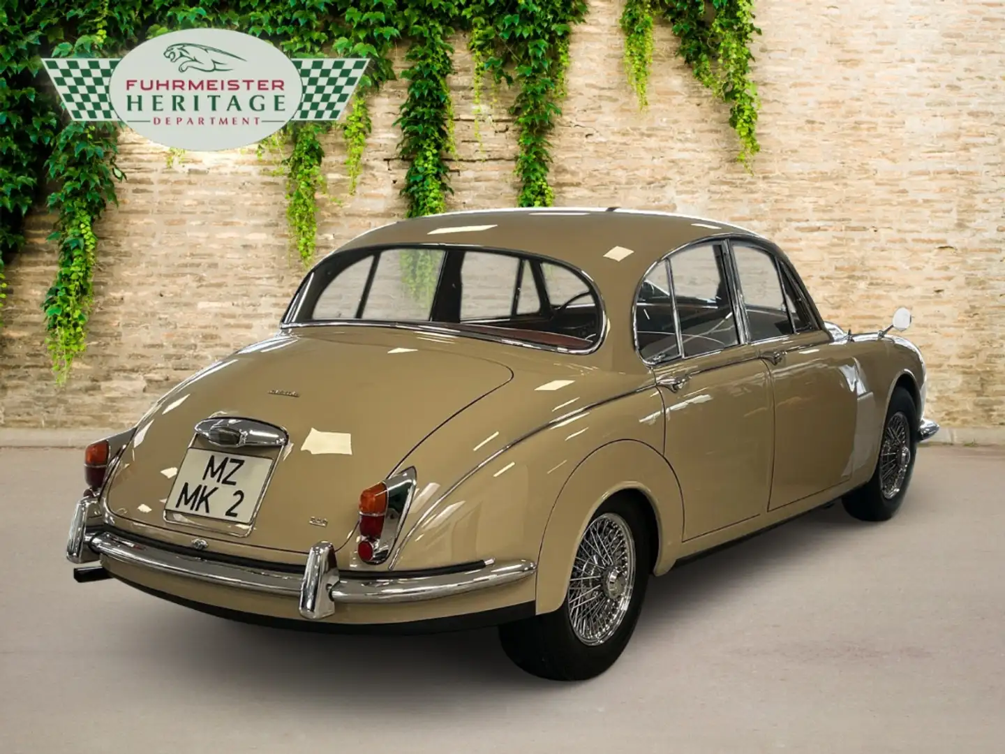 Jaguar MK II 340 Saloon 3.4 Liter Wertgutachten, fzg historie Beige - 2