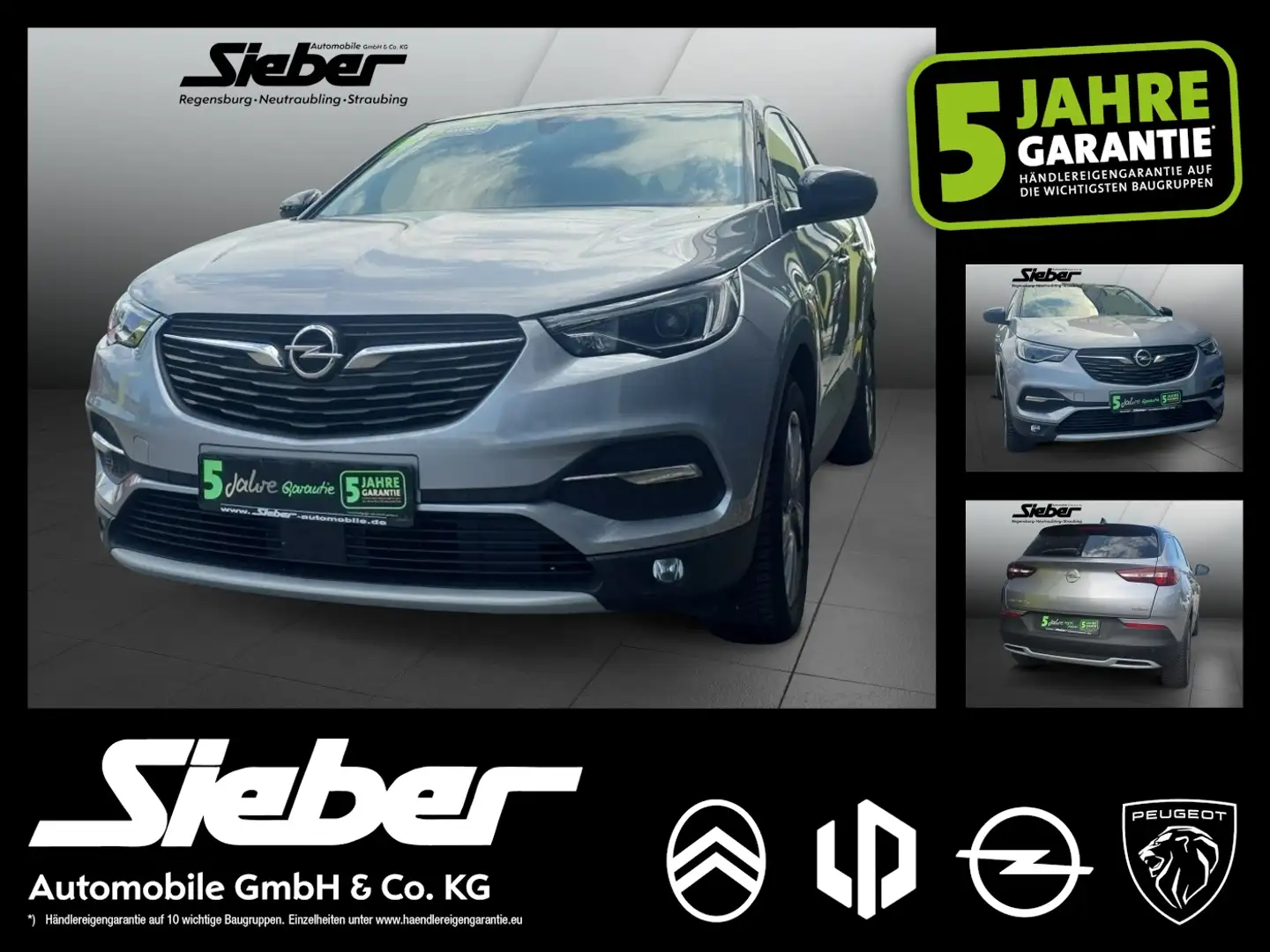 Opel Grandland 1.2 Turbo INNOVATION *Navigation**AHK* Grijs - 1