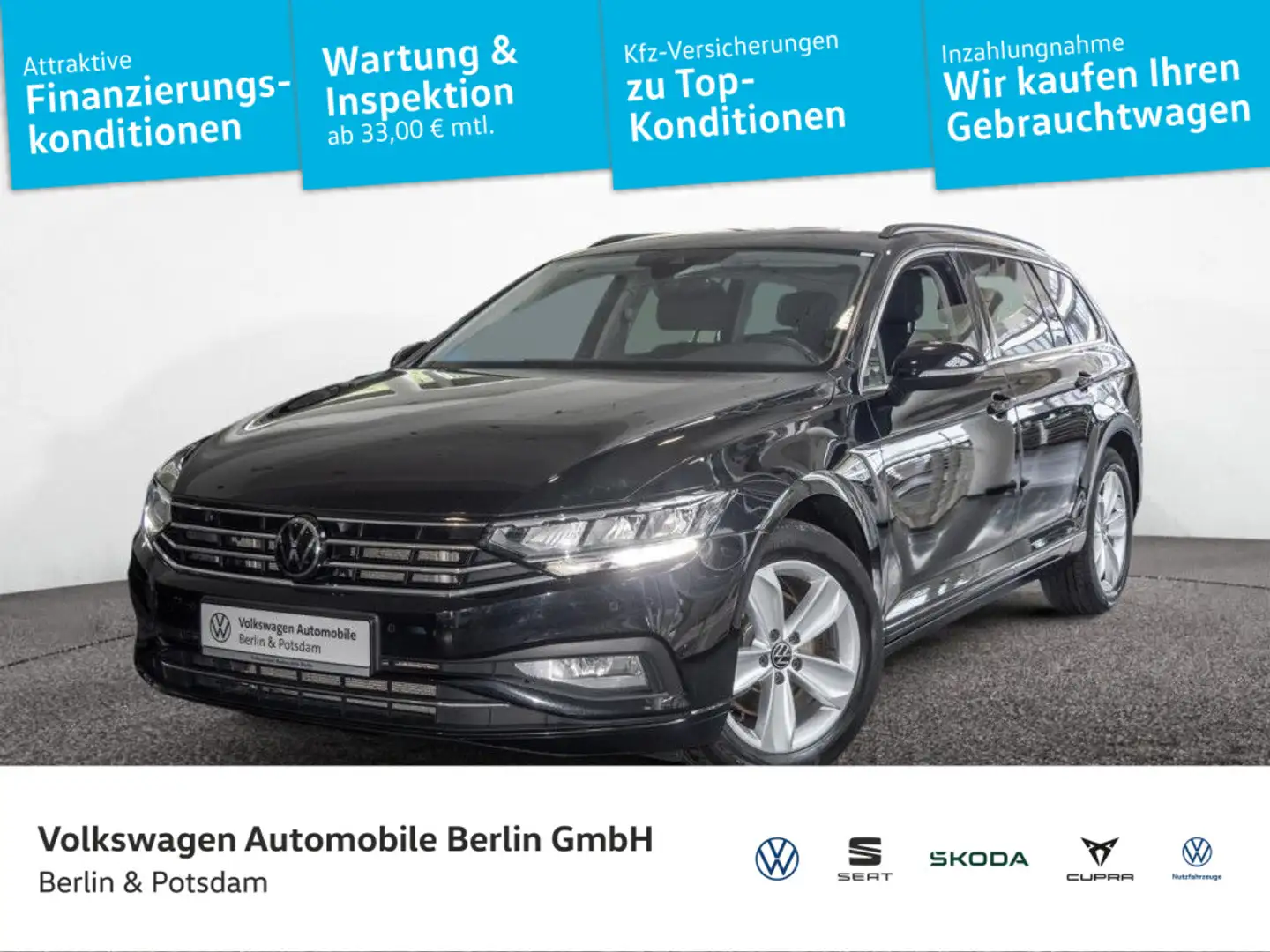 Volkswagen Passat Variant 2.0 TDI Business 4M Nav AHK Kamer Nero - 1