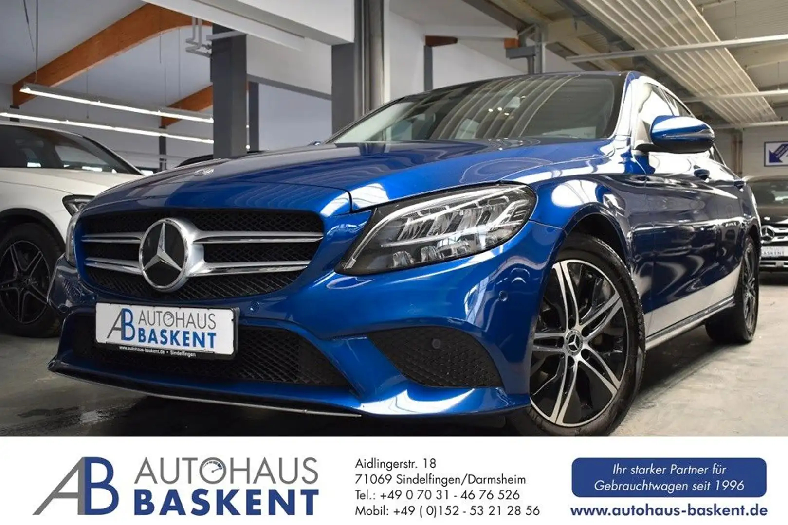 Mercedes-Benz C 220 d Lim*AVANTGARDE*KAMERA*LED*DISTRONIC*AHK* Niebieski - 1