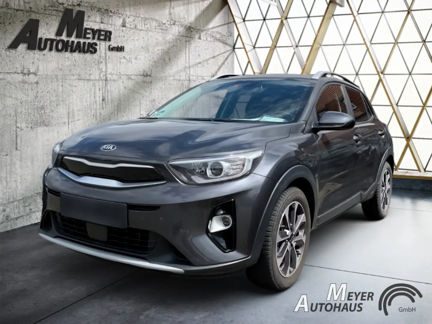 Kia Stonic 1.0T Spirit+Smartkey+Querverkehrassistent+Lenkrad Grau - 1