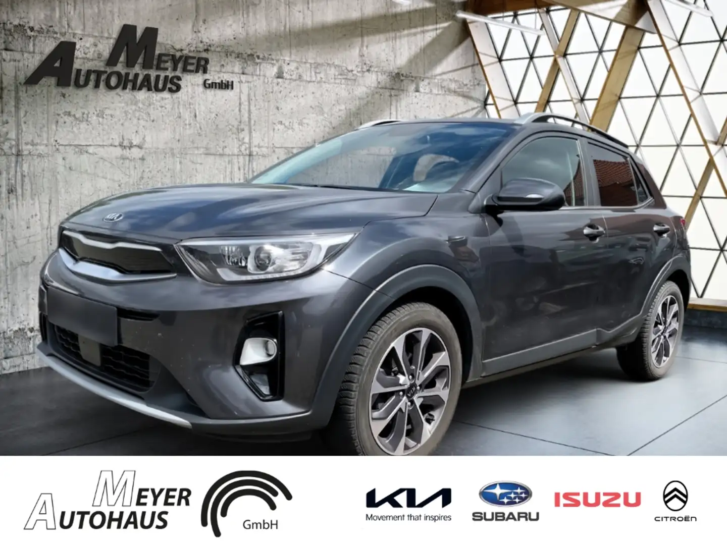 Kia Stonic 1.0T Spirit+Smartkey+Querverkehrassistent+Lenkrad Grau - 2