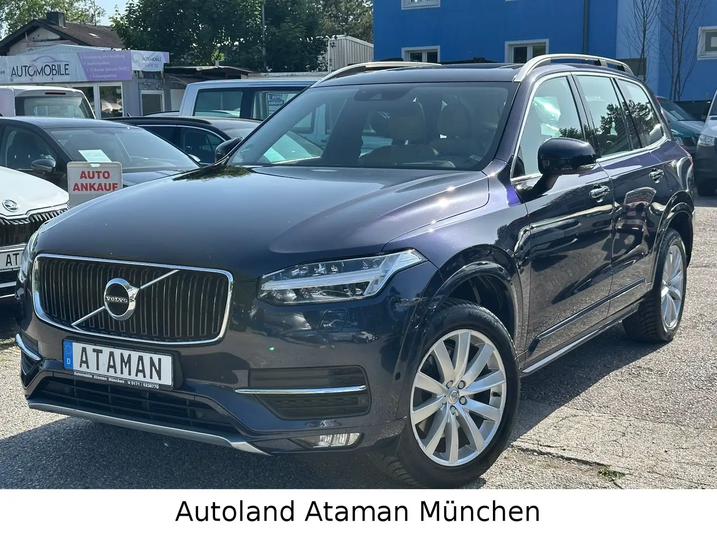 Volvo XC90 Momentum 7-Sitze/Panorama/Leder/Cam/LED/AHK Blau - 1