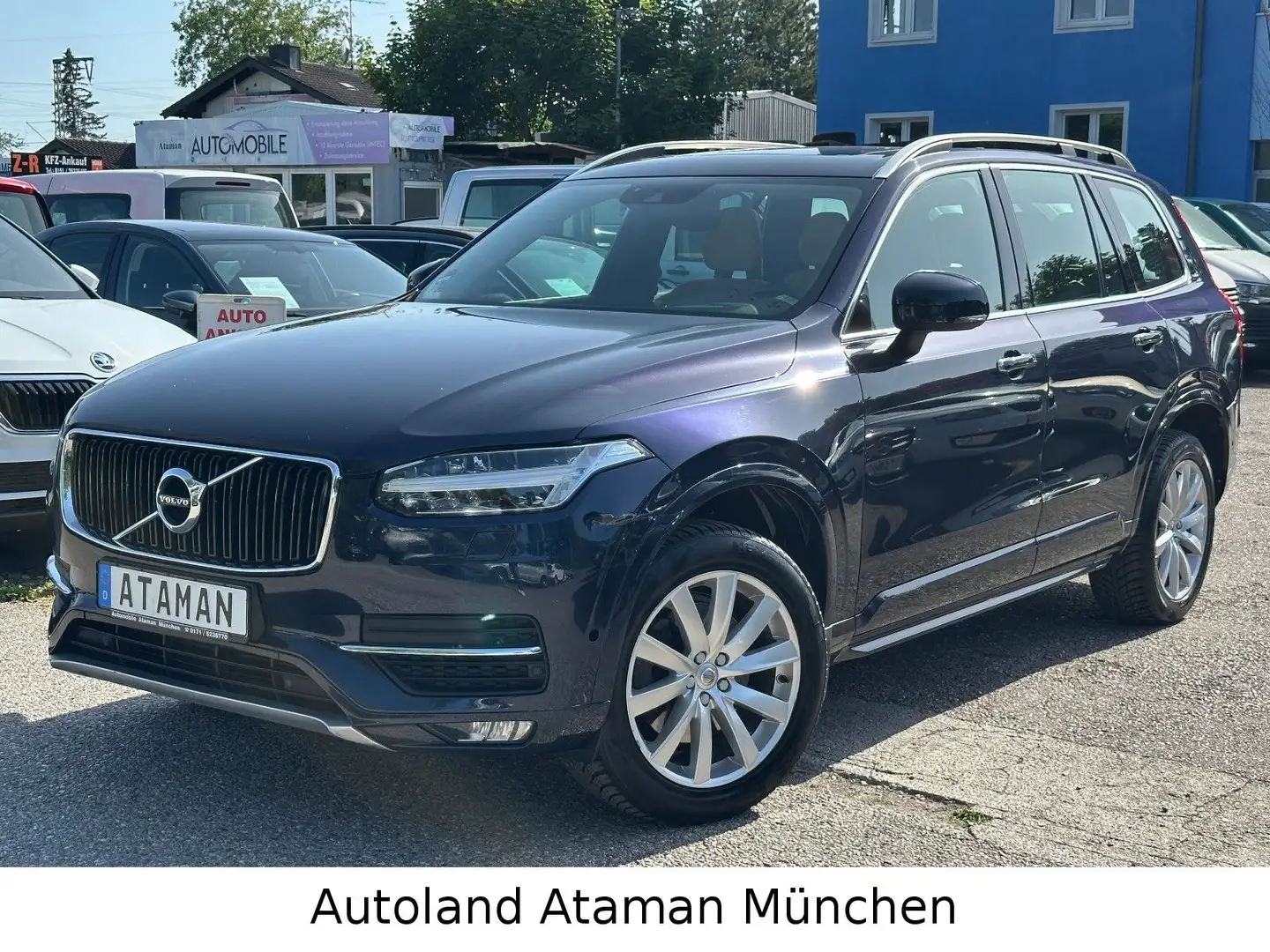 Volvo XC90 Momentum 7-Sitze/Panorama/Leder/Cam/LED/AHK Blau - 2
