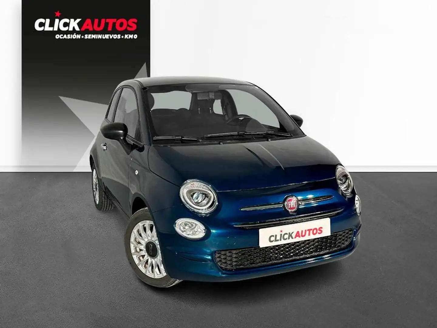 Fiat 500 1.0 Hybrid 70CV Monotrim Bleu - 2