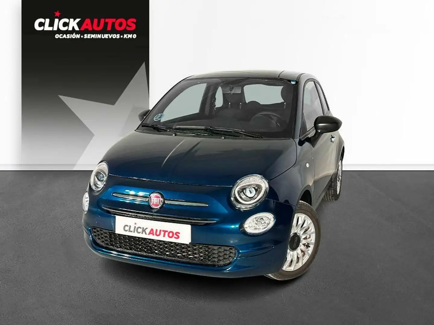 Fiat 500 1.0 Hybrid 70CV Monotrim Bleu - 1