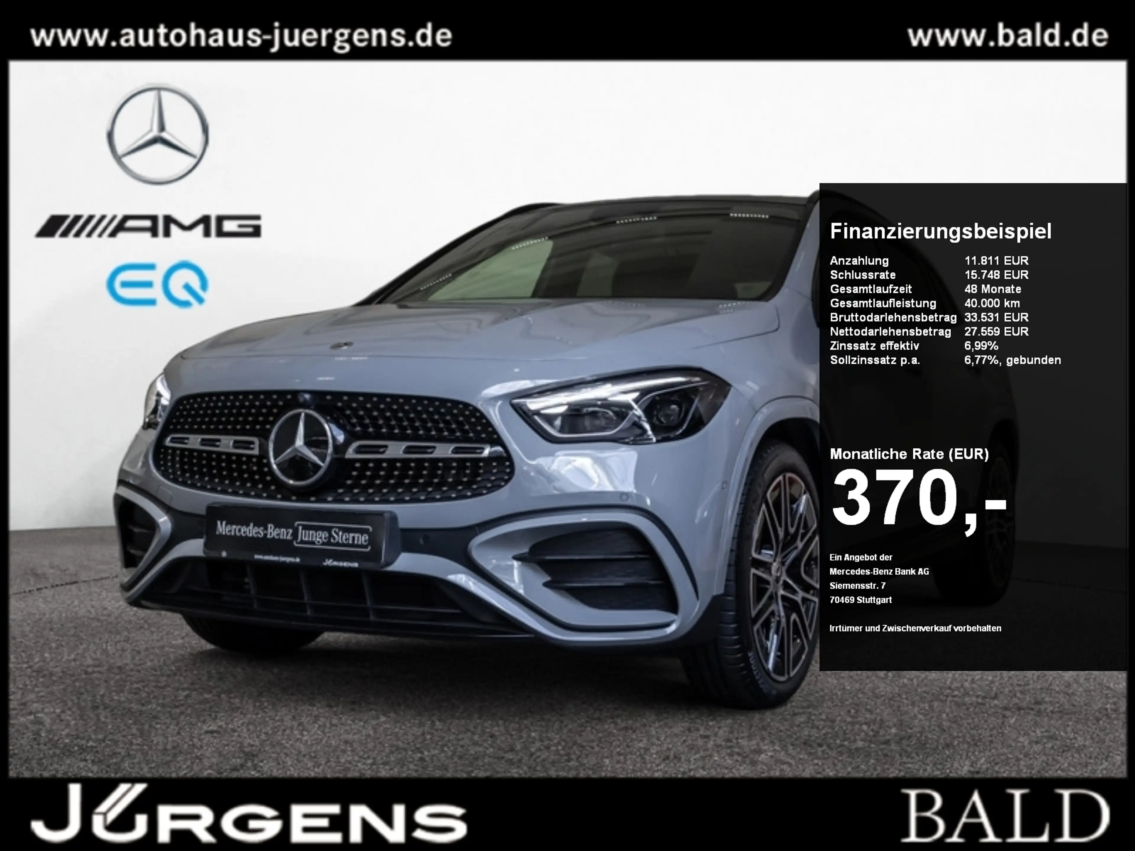 Mercedes-Benz GLA 220 d 4MATIC AMG-Sport+Pano+Distr+MLB+Night