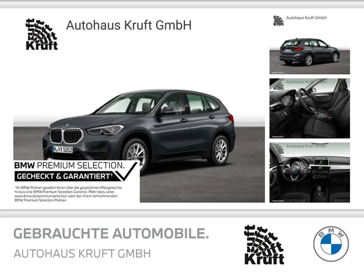 BMW X1 xDrive18d ADV+XDRIVE+AUTOM+NAVI+LED+SITZHZ Gris - 1