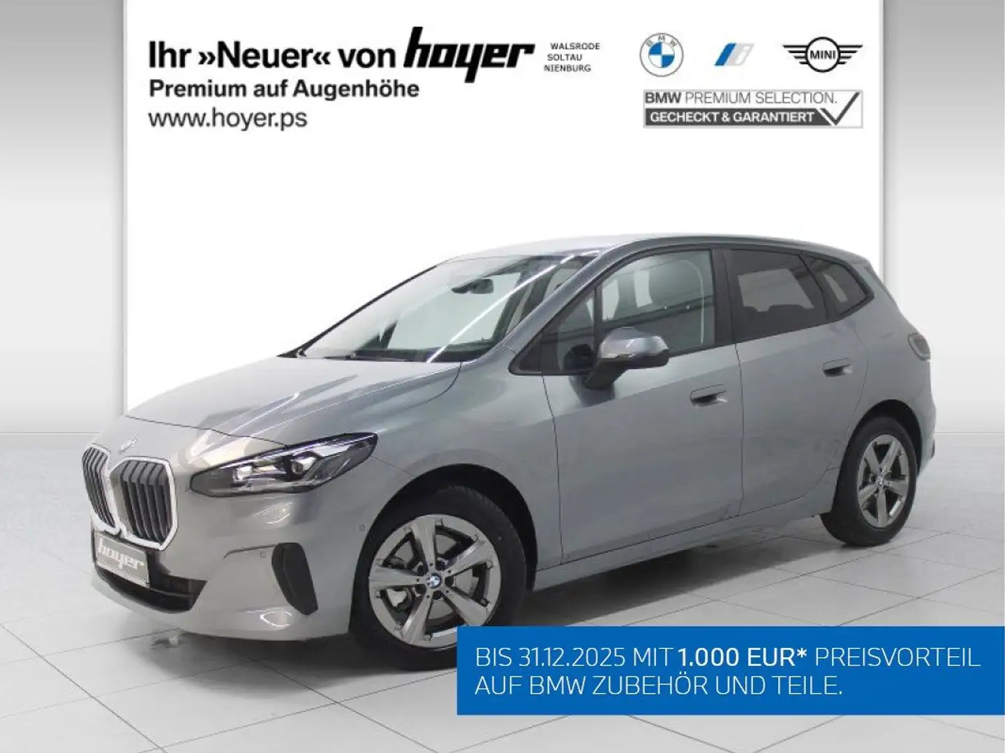 BMW 218 d Active Tourer DAB LED RFK Komfortzg. Shz Grau - 1