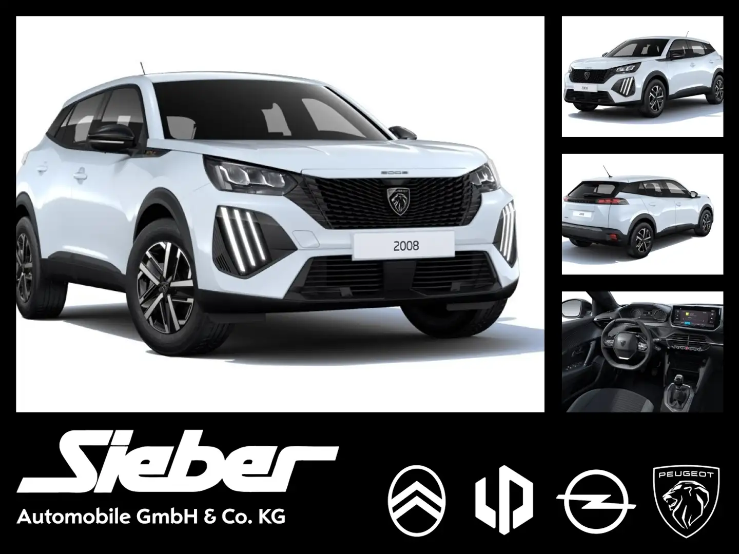 Peugeot 2008 1.2 PureTech GT **Navi**PDC**Klima** Weiß - 1