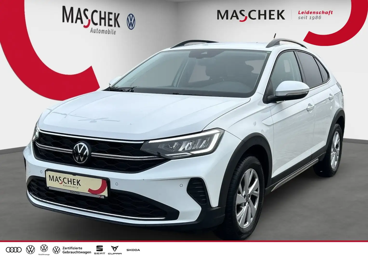 Volkswagen Taigo Life 1.0 TSI DSG Navi RearView Sitzh. CarPlay Keyl Blanc - 1