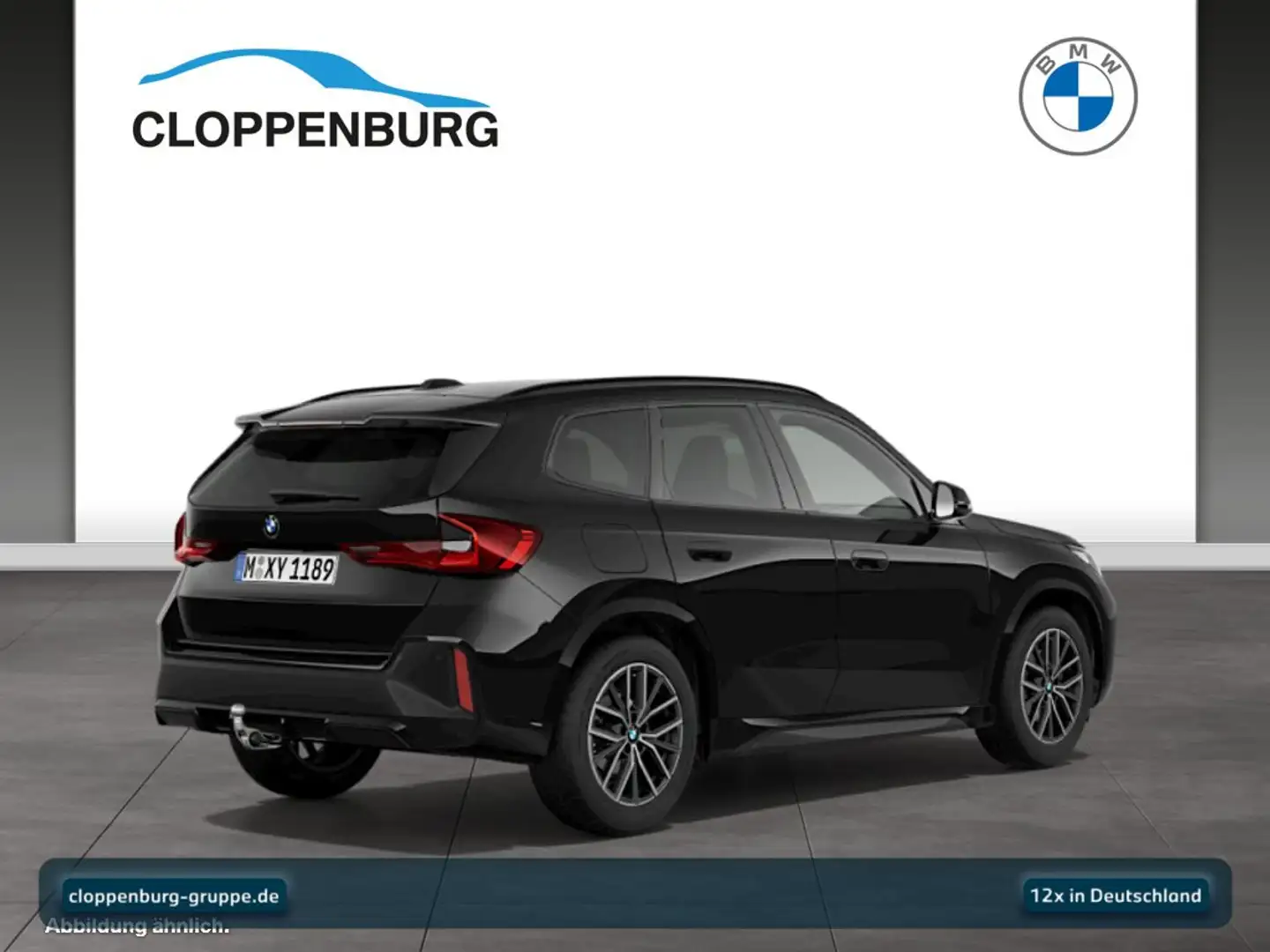 BMW X1 sDrive18d SAV M Sportpaket AHK+Navi+SHZ+KeyGO Schwarz - 2