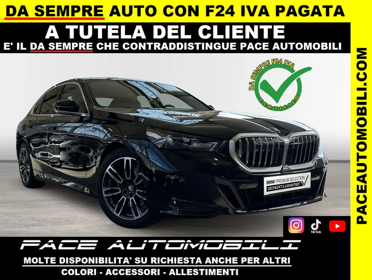 BMW 520 D M SPORT M-SPORT MSPORT LED PDC HUD NAVI ACC 19" Nero - 1