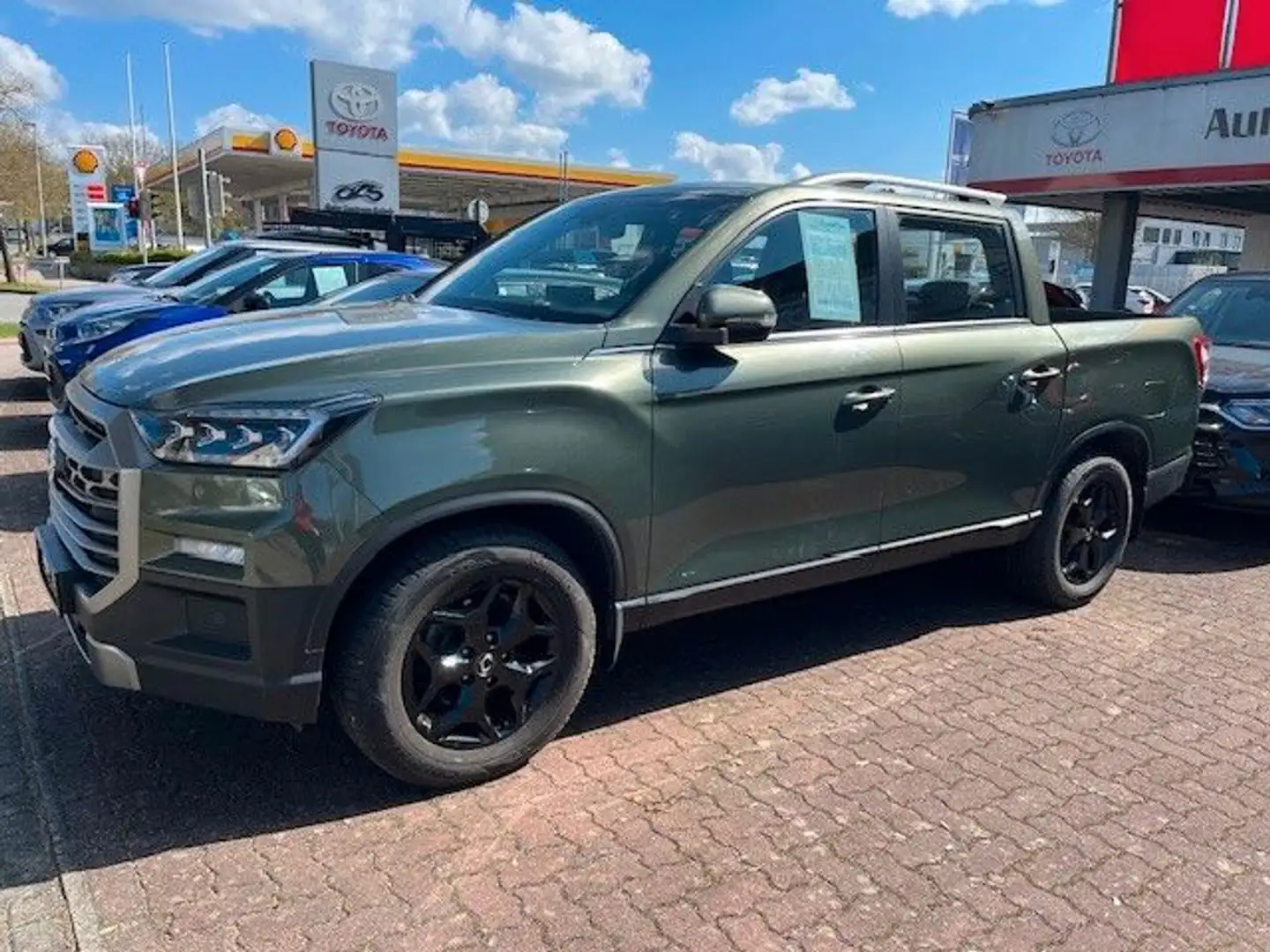 SsangYong Musso BLACK LINE 4WD 3t AHK, DIFFSPERRE, WKR Grün - 1