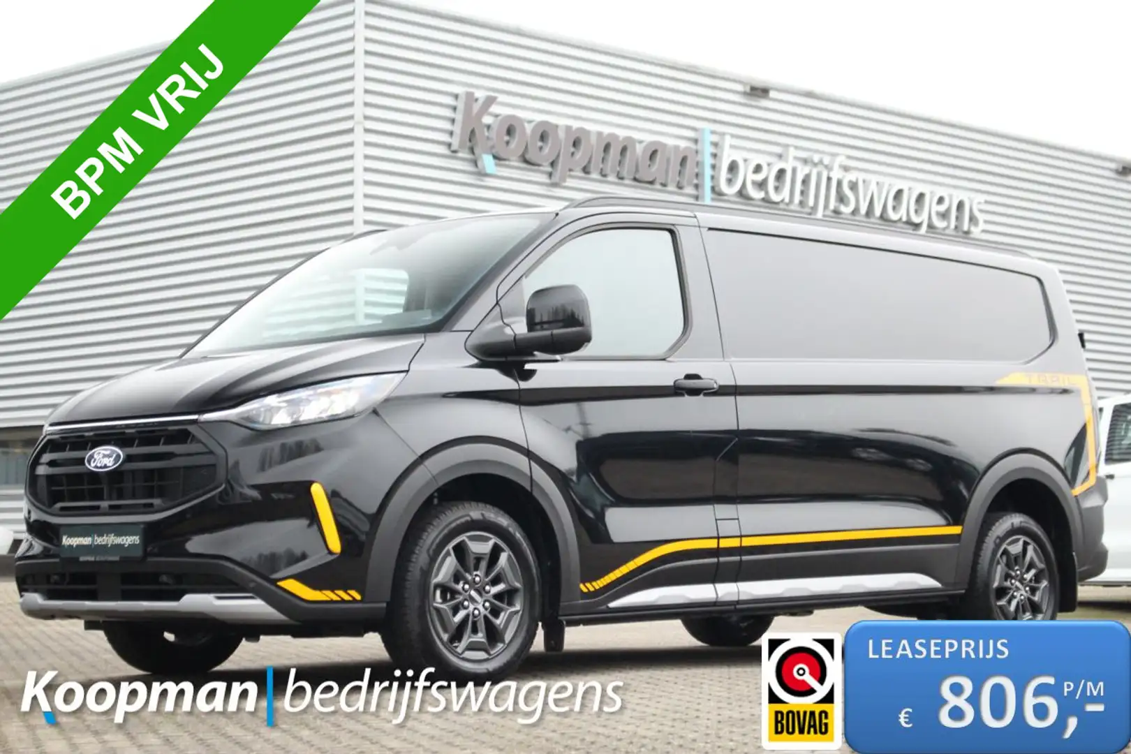 Ford Transit Custom 320 2.0TDCI 136pk L2H1 Trail 4x4 AWD | Leder | Tre Noir - 1