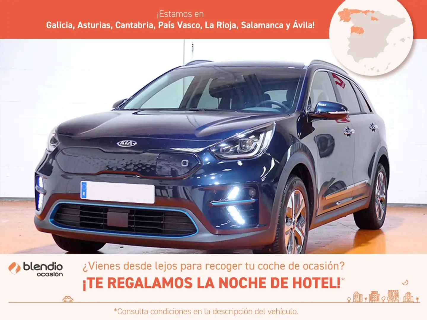 Kia Niro BEV 64KWH E-NIRO EMOTION 204 5P Bleu - 1