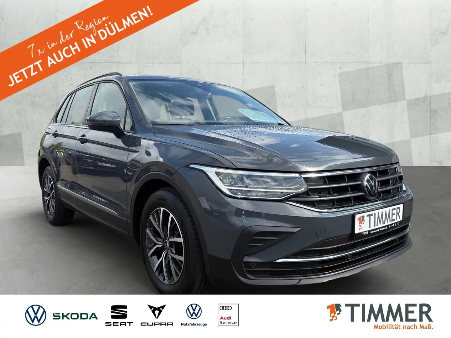 Volkswagen Tiguan 2.0 TDI DSG LIFE *AHK *LED *ACC *RKAM *NAVI *ALU Grau - 1