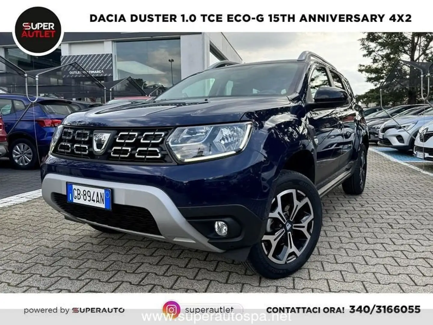 Dacia Duster 1.0 tce ECO-G 15th Anniversary 4x2 Синій - 1