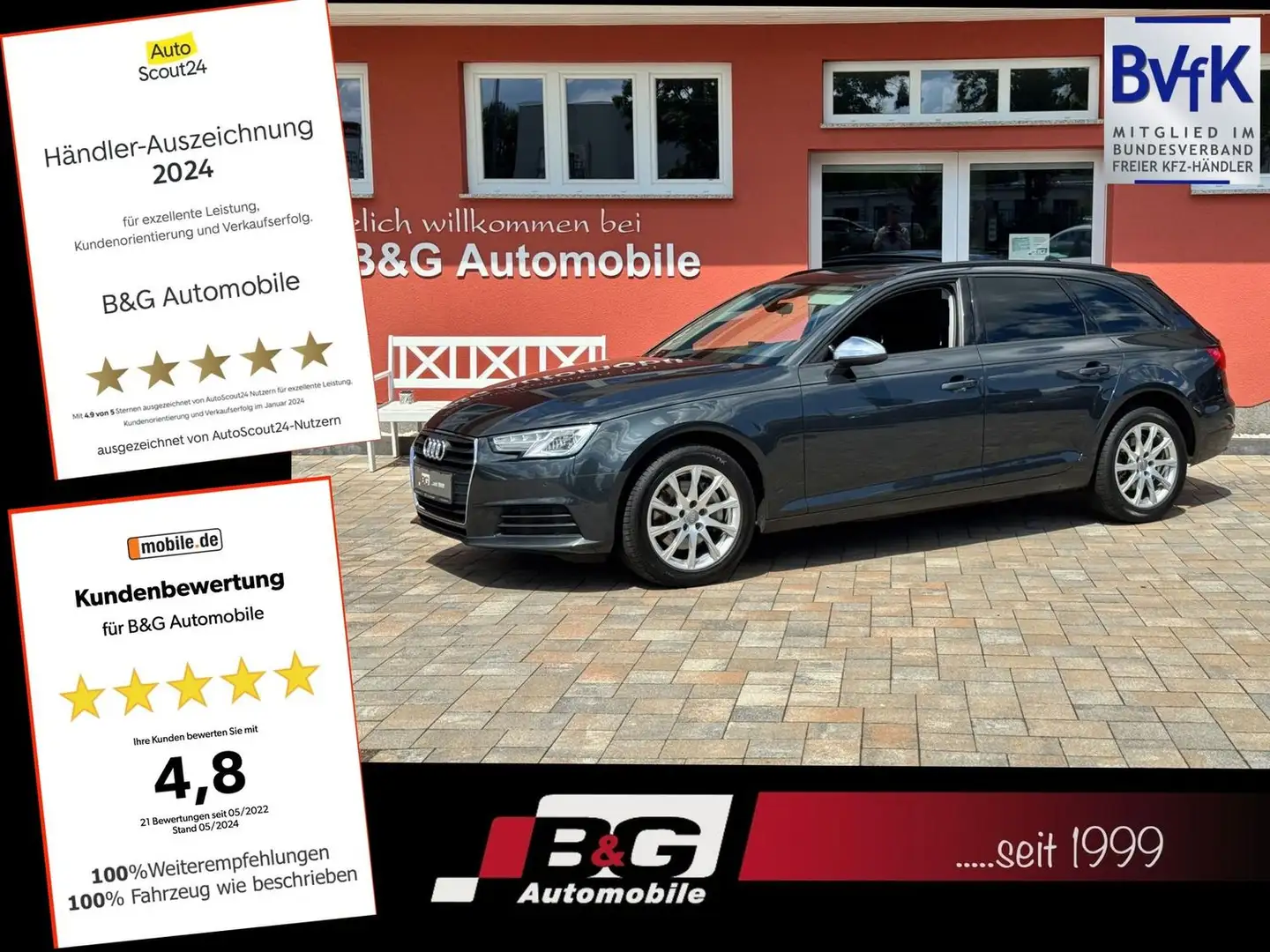 Audi A4 *AHK*Sitzheizung*Xenon Grau - 1
