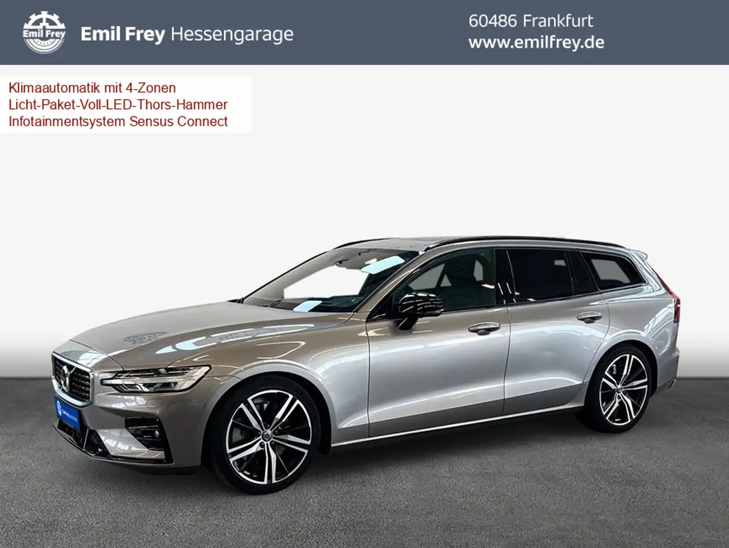 Volvo V60 T5 R-Design Aut Glasd 360° Leder PilotAssist B Grey - 1