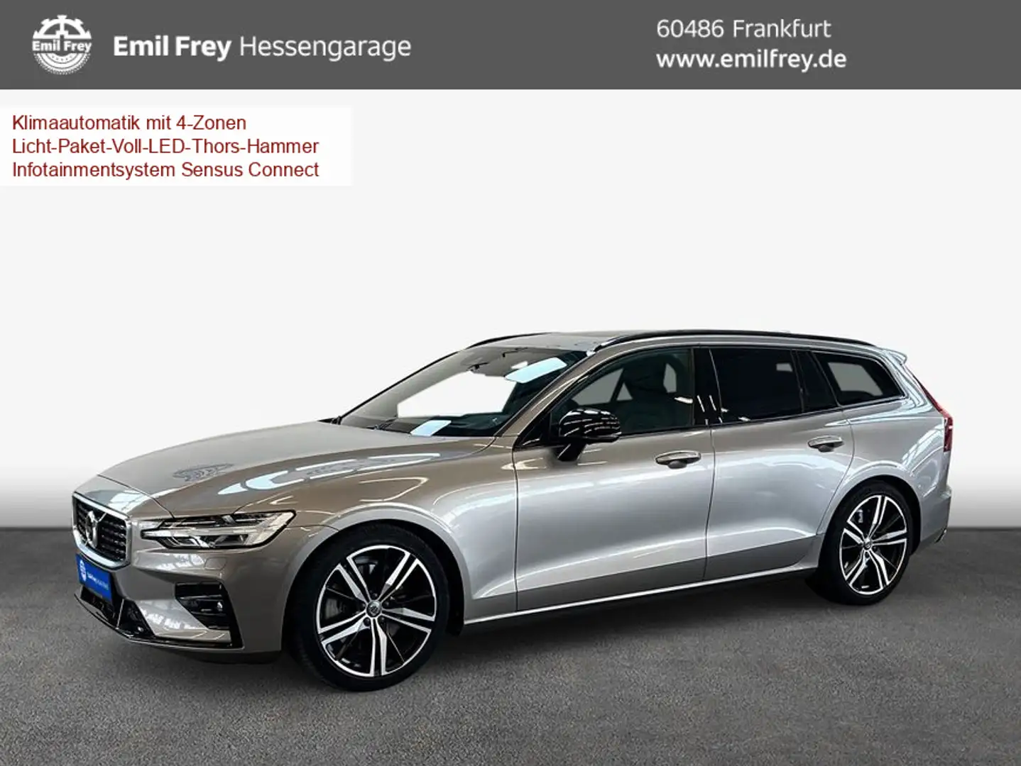 Volvo V60 T5 R-Design Aut Glasd 360° Leder PilotAssist B Grau - 1