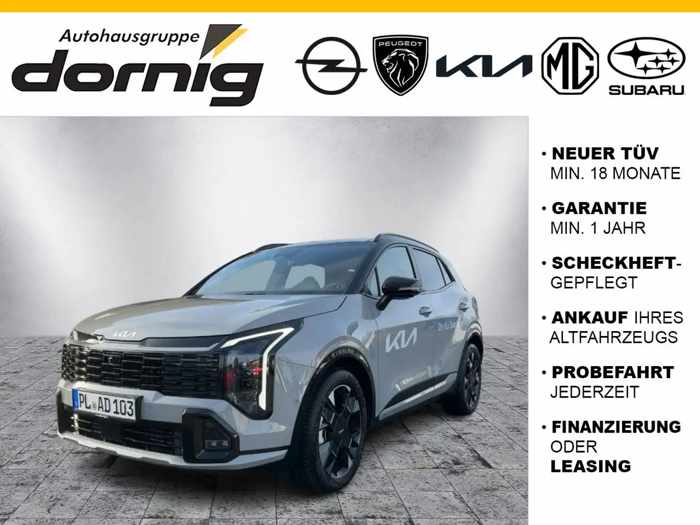 Kia Sportage 1.6 T-GDI AWD DCT GT-Line Grau - 1