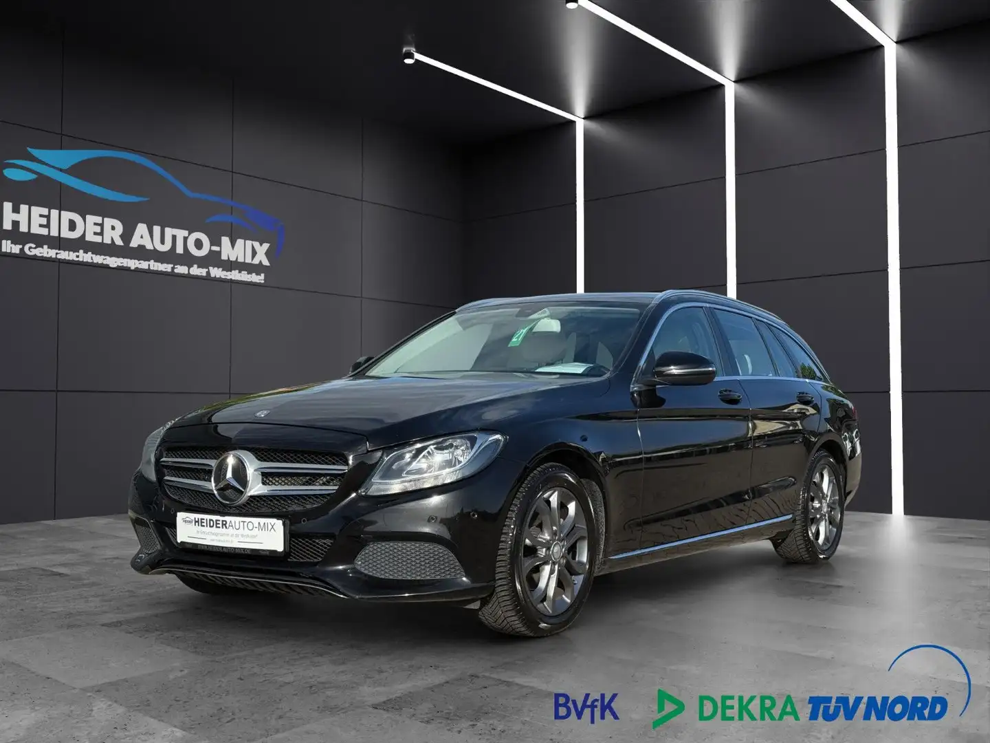 Mercedes-Benz C 180 d T Avantgard NAVI|TEMPOMAT|TEILLEDER|PDC Noir - 1