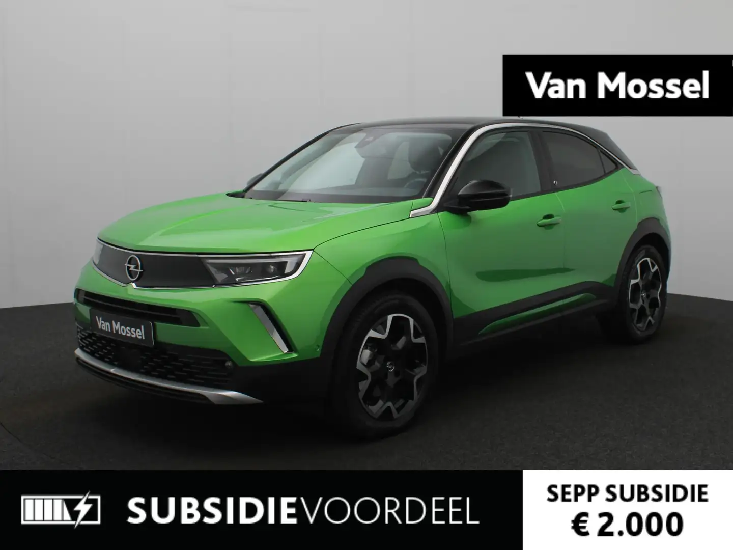 Opel Mokka-E Ultimate | 3-fase | Navigatie | Stoel/Stuurverwarm Groen - 1