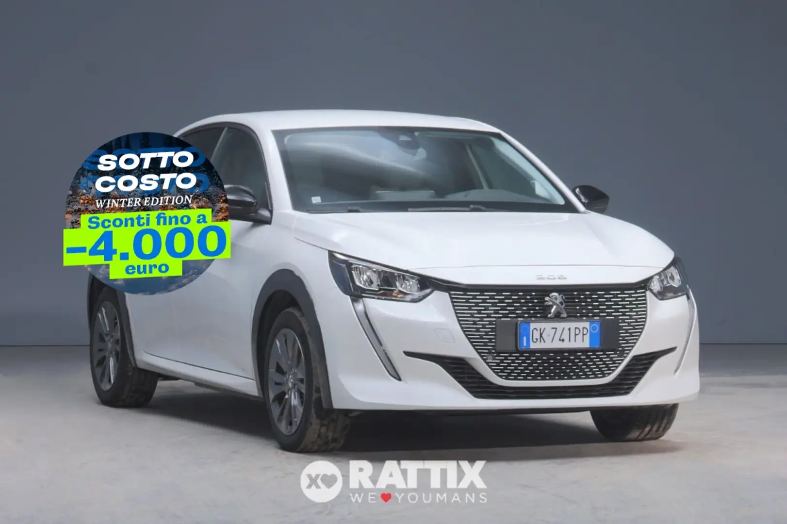 Peugeot e-208 motore elettrico 100kW Allure Pack Blanc - 1