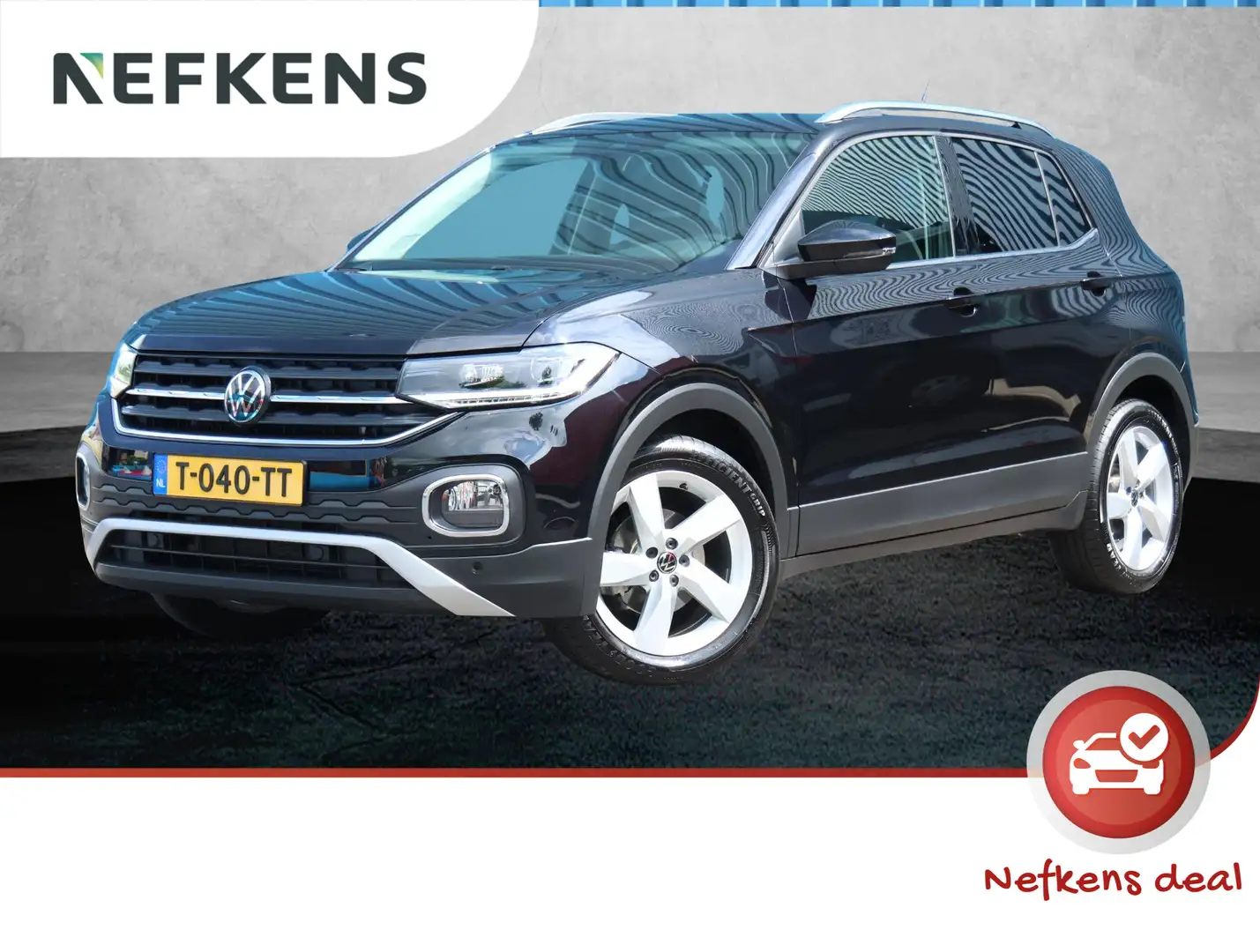 Volkswagen T-Cross 1.5 150PK TSI R-Line | AppleCarPlay/AndroidAuto | Zwart - 1