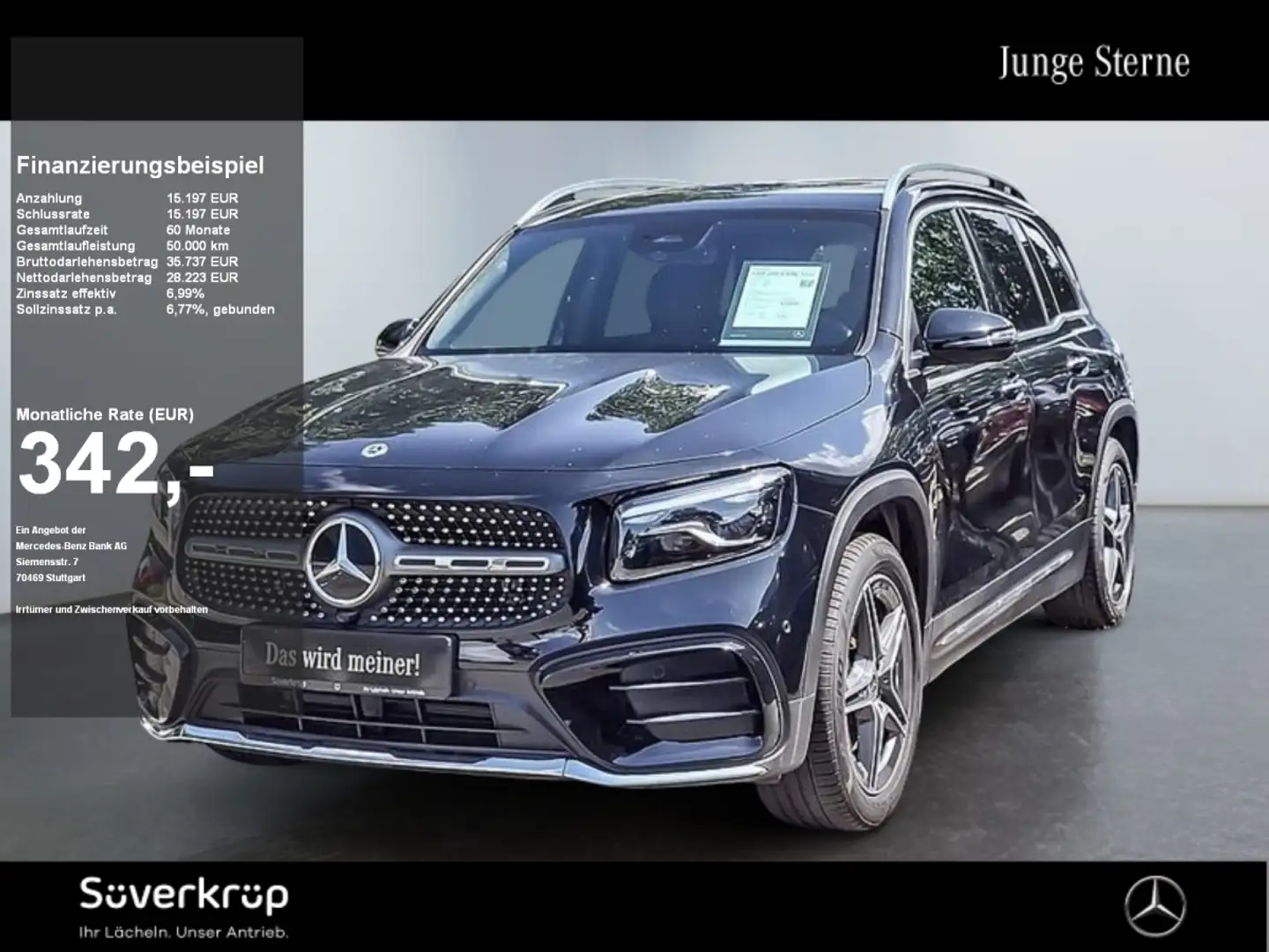 Mercedes-Benz GLB 200 d , AMG AHK KAMERA PDC SHZ SPUR MULTI Nero - 1