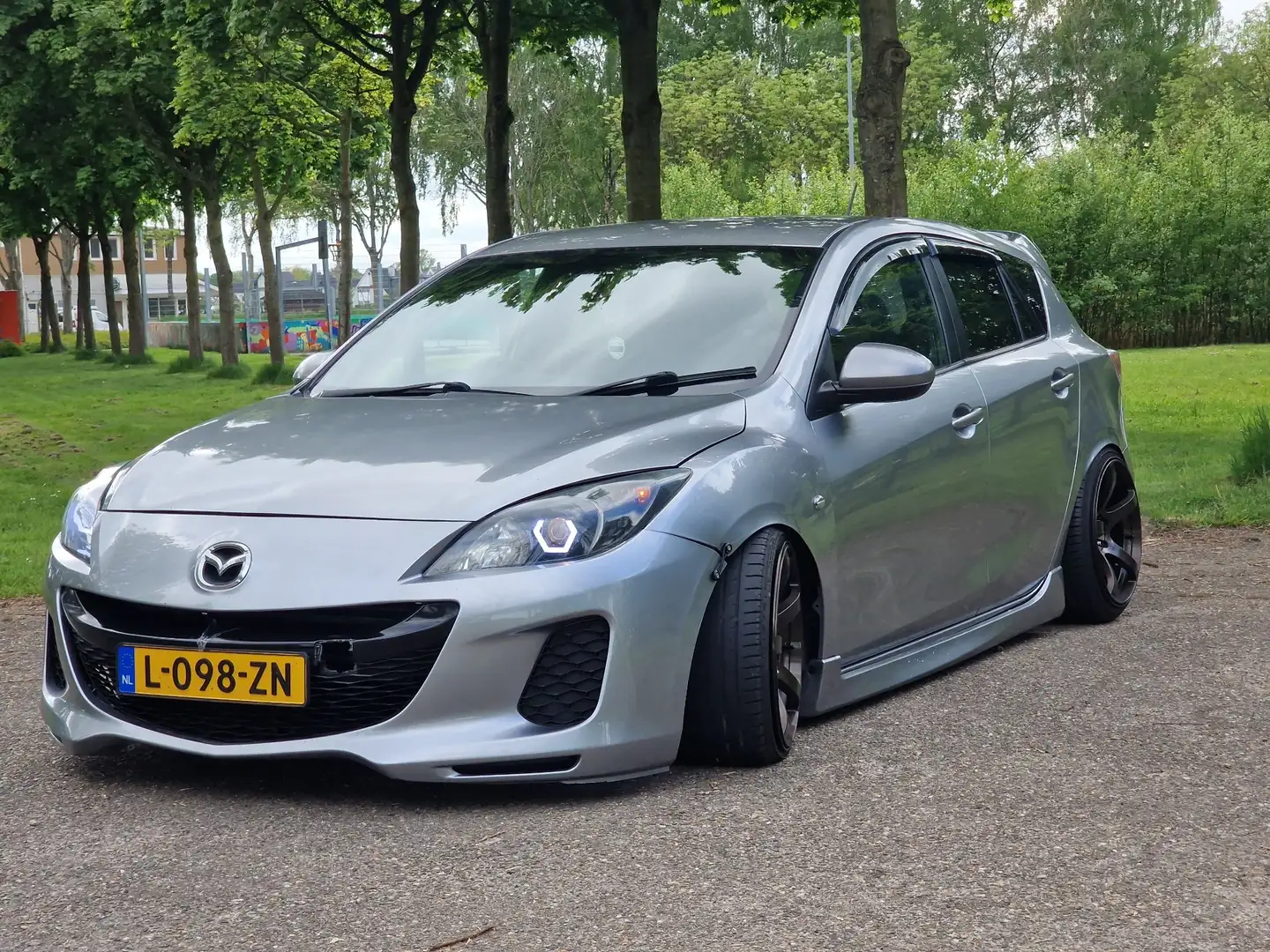 Mazda 3 1.6 RHD (righ hand drive) airco, schroefset Gris - 1